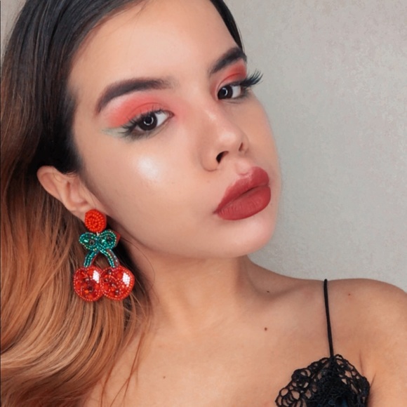 CHERRY SUMMER EARRINGS - Picture 2 of 2